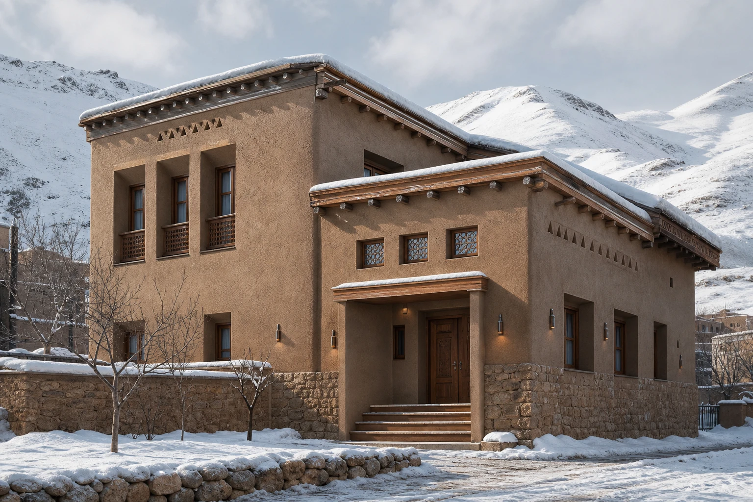 کاهگل اردبیل | اجرای کاهگل نانو ضد آب در اردبیل با ضمانت 10 ساله نمای کاهگلی ساختمان مسکونی در اردبیل با پوشش نانو ضد آب