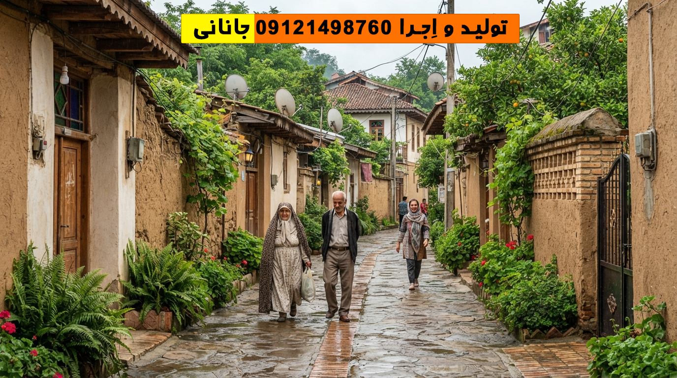 کاهگل ساری | اجرای کاهگل نانو ضد آب در ساری با ضمانت 10 ساله کوچه قدیمی ساری با دیوارهای سالم کاهگلی و بافت سنتی هماهنگ با آبوهوای مرطوب مازندران